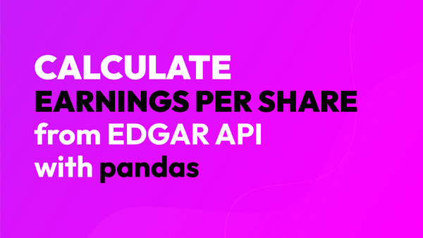 How to calculate basic EPS(Earnings Per Share) from EDGAR API with pandas